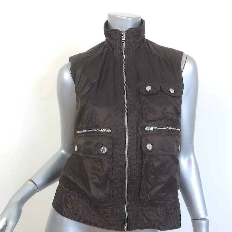 Ralph Lauren Golf Vest Dark Brown Nylon Size Small