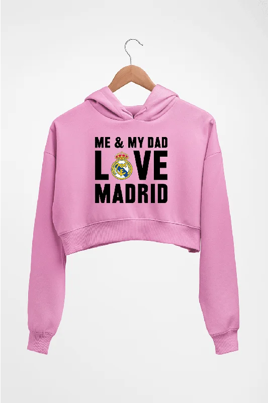 Love Real Madrid Crop HOODIE FOR WOMEN