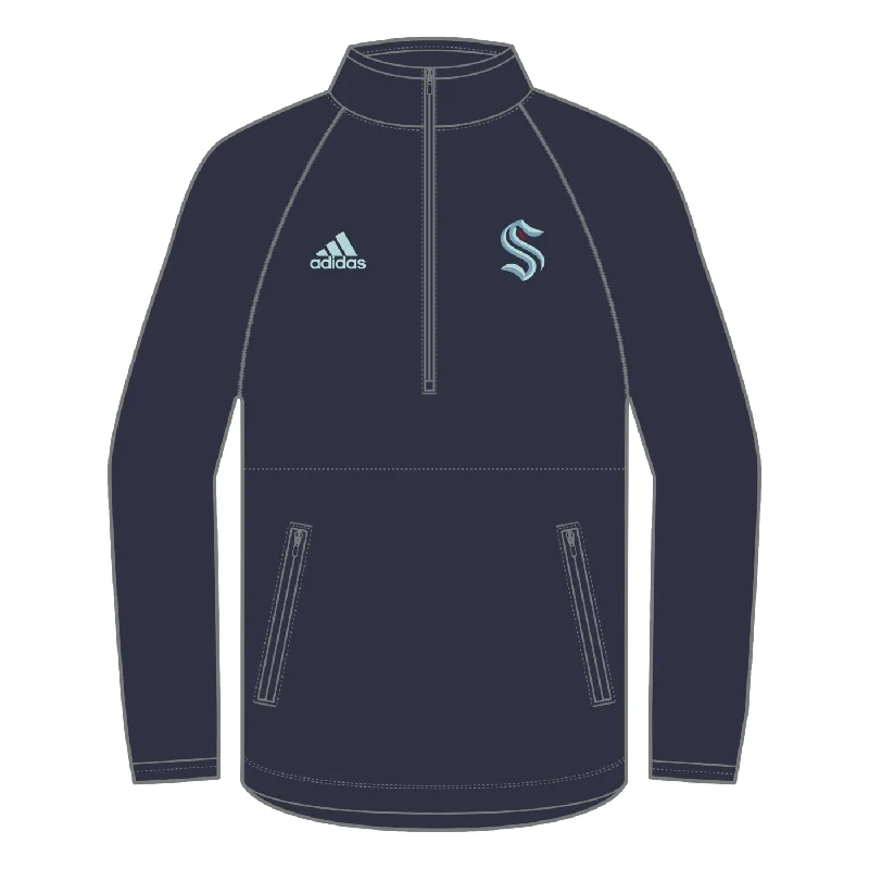 Seattle Kraken Adidas Ladies Fleece Quarter Zip