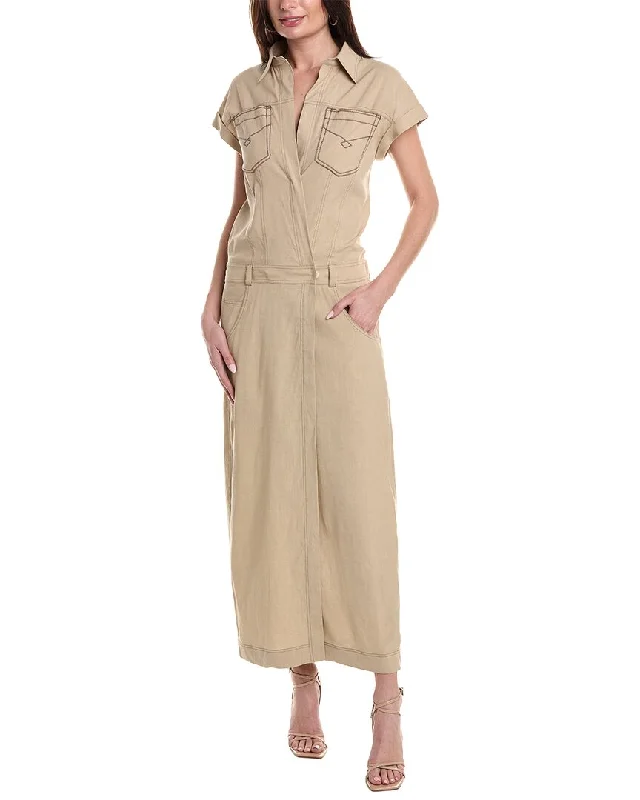 Brunello Cucinelli Linen-Blend Shirtdress