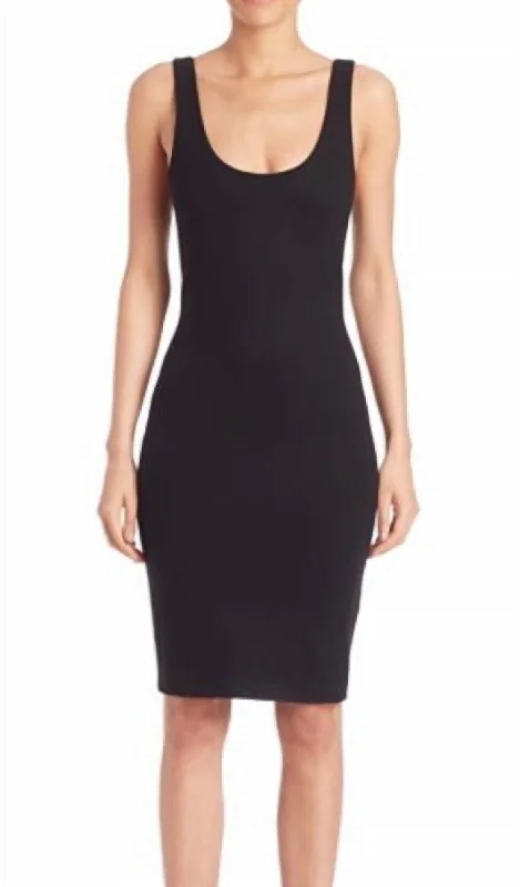 Roxanne Tank Dress In Black