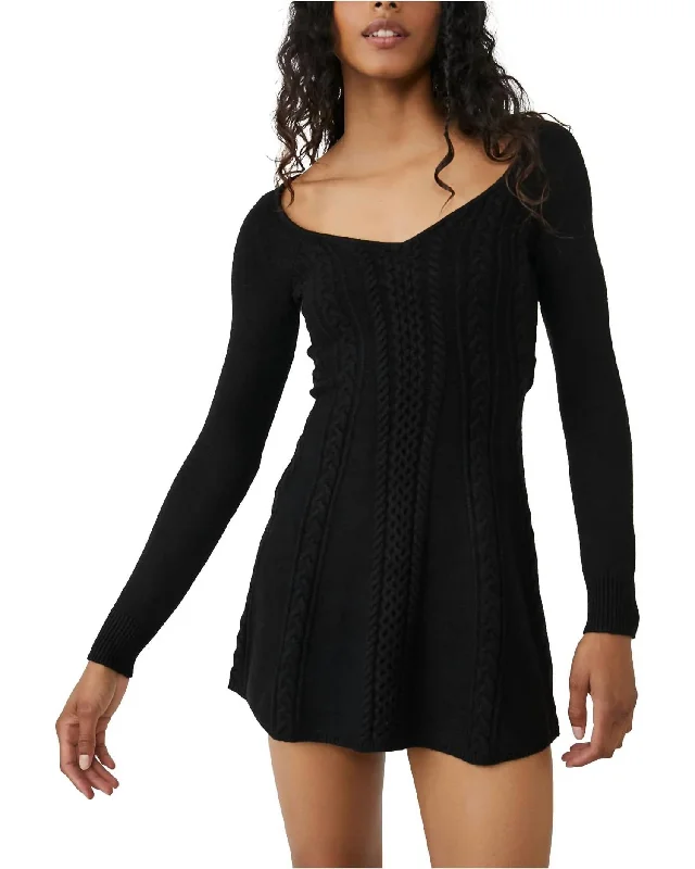 Small World Mini Dress In Black