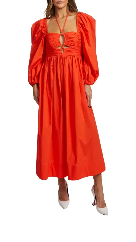 Alessa Dress In Orange