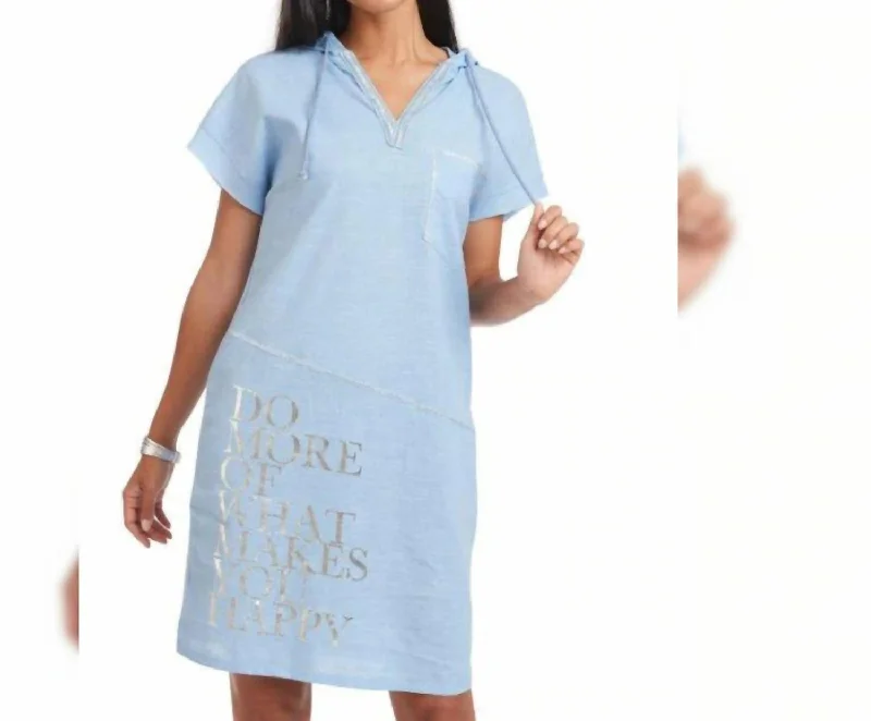 Linen Dress In Blue