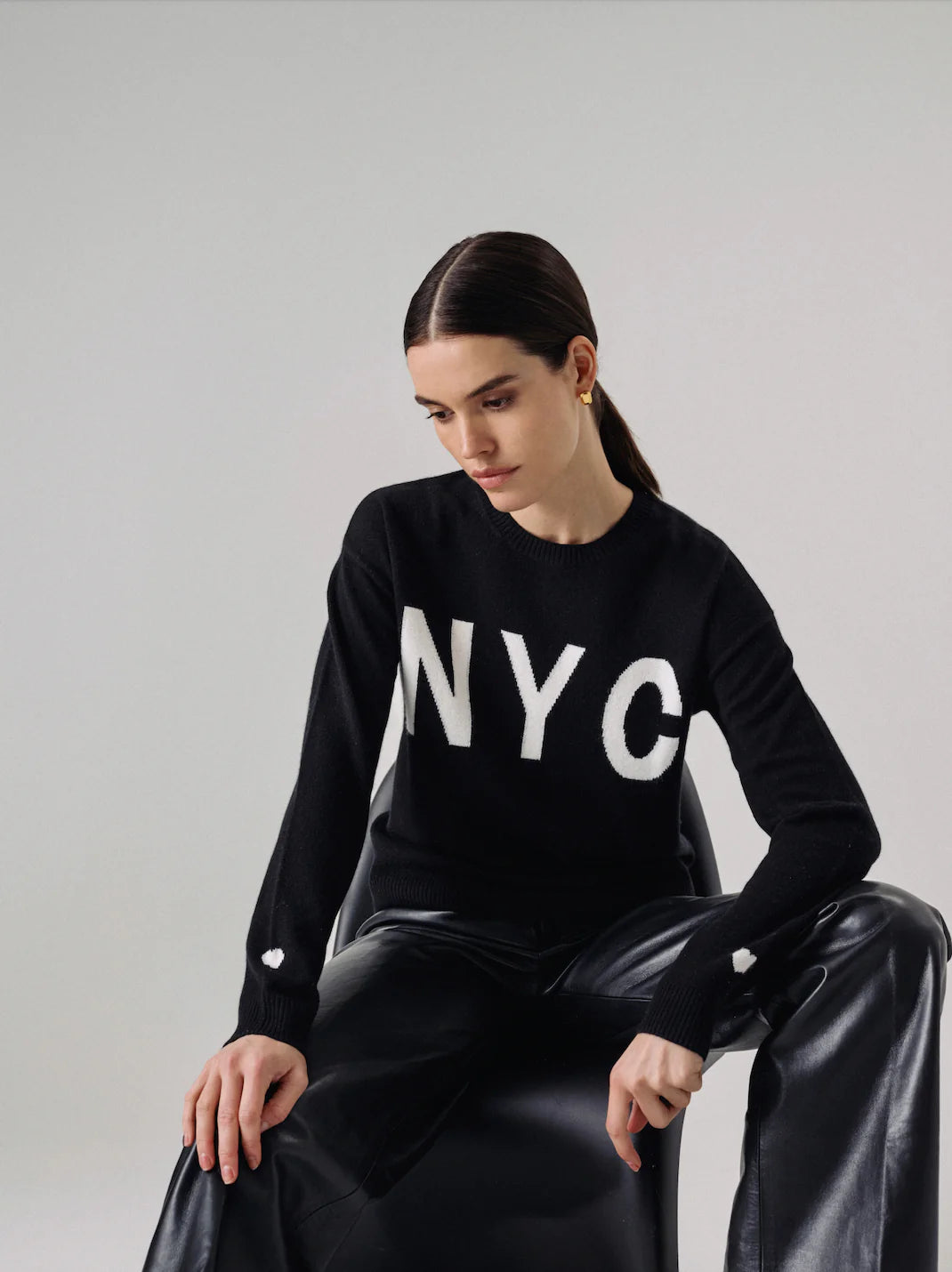 NYC Crewneck Sweater | Black