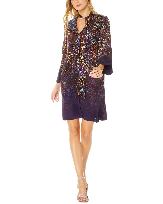 Robert Graham Brenna Silk-Blend Mini Dress