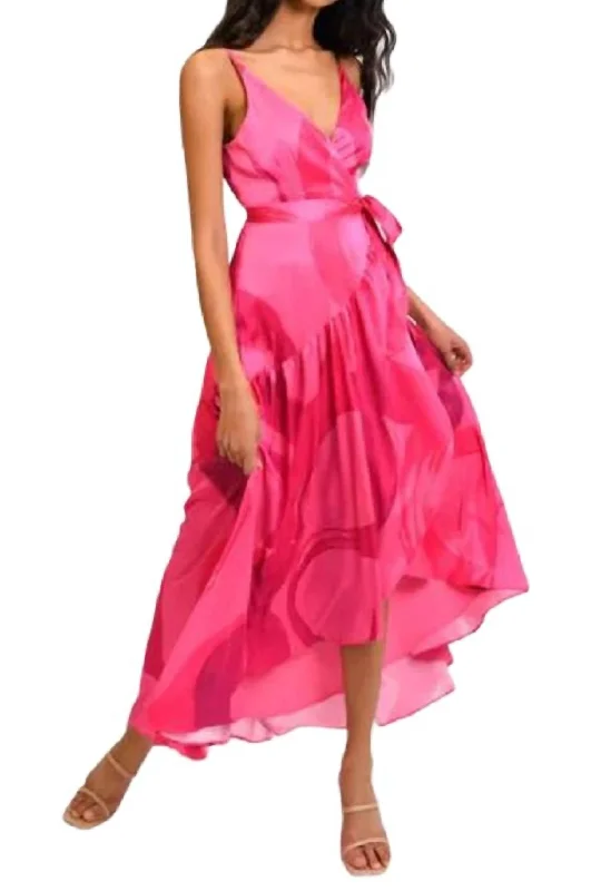 Elma Dress In Hot Pink