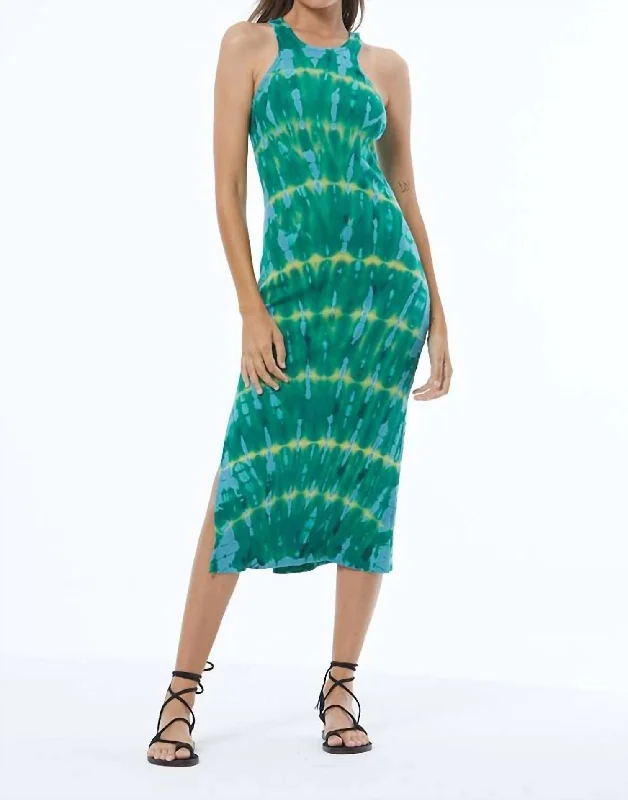 Iggy Dress In Island Green