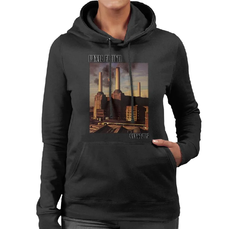 Pink Floyd Animals Factory Album Cover Women's Hooded Sweatshirt