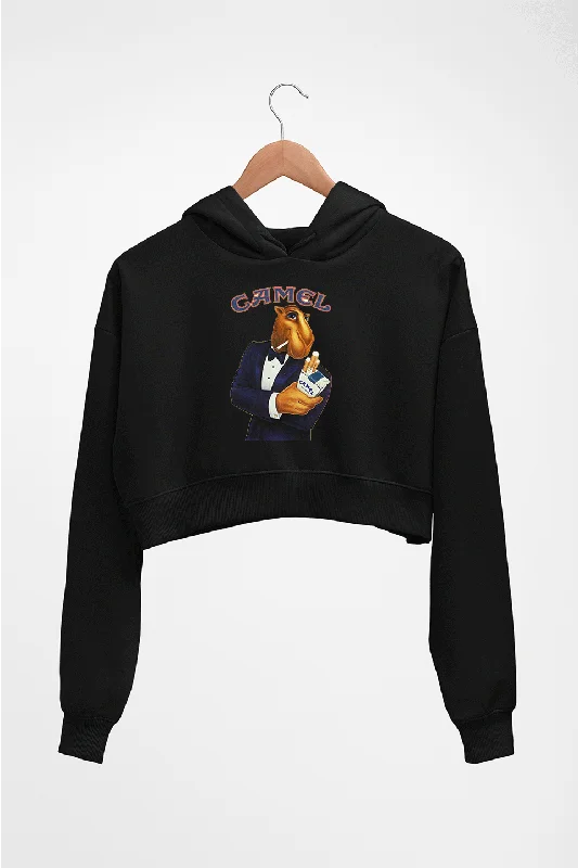 camel cigarette Crop HOODIE FOR WOMEN