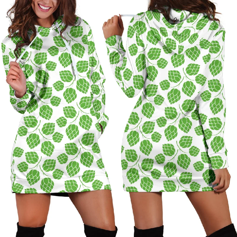 Hop Pattern Background Women'S Hoodie Dress