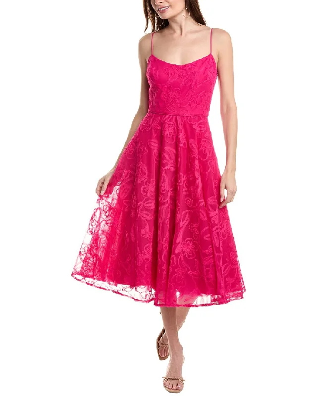 ML Monique Lhuillier Eve Tulle Midi Dress