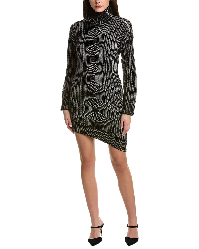 NAADAM Asymmetrical Wool & Cashmere-Blend Sweaterdress