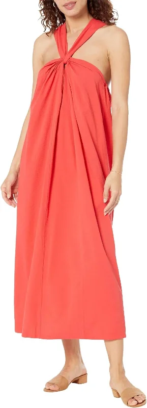 Women's Bay Twist Seesucker Dress In Hibiscus