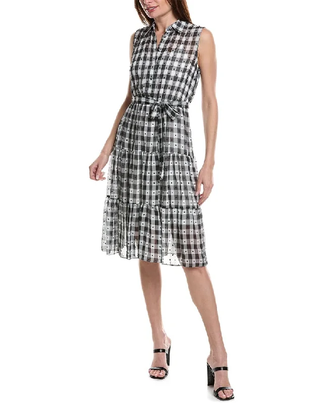 Nanette Nanette Lepore Gingham Dobby Shirtdress