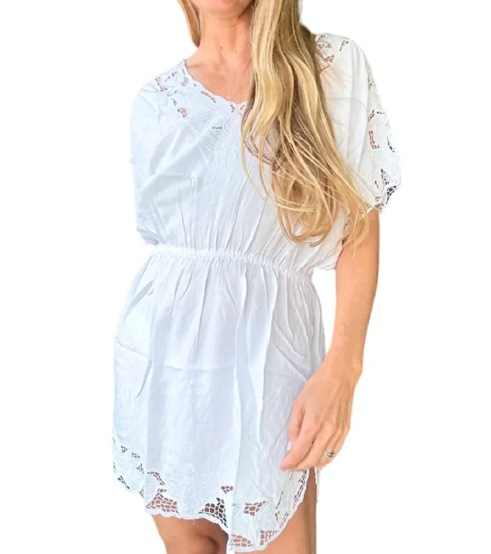 Shelly Mini Dress In White