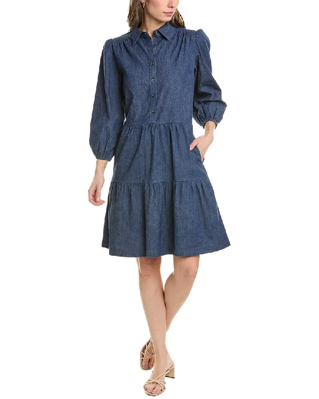 Jones New York Tiered A-Line Dress