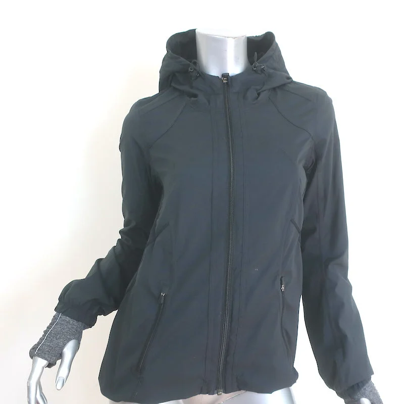 Lululemon Downtime Hooded Jacket Black Size 4