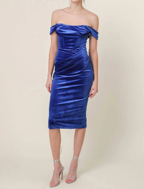 Du Jour Dress In Sapphire