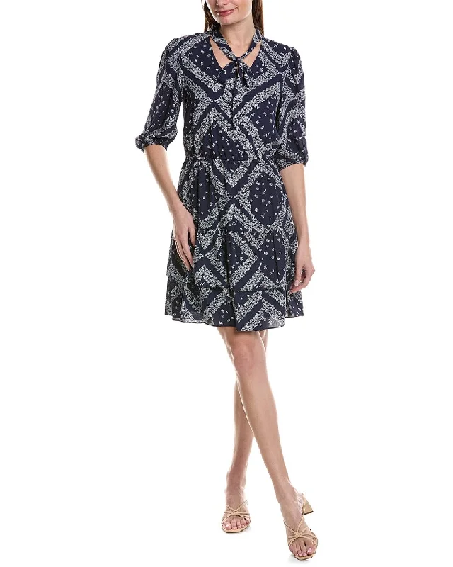 Nanette Nanette Lepore Printed Crepe Mini Dress