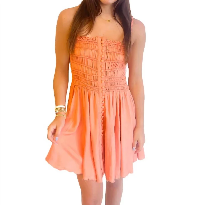 Madeline Dress In Orange