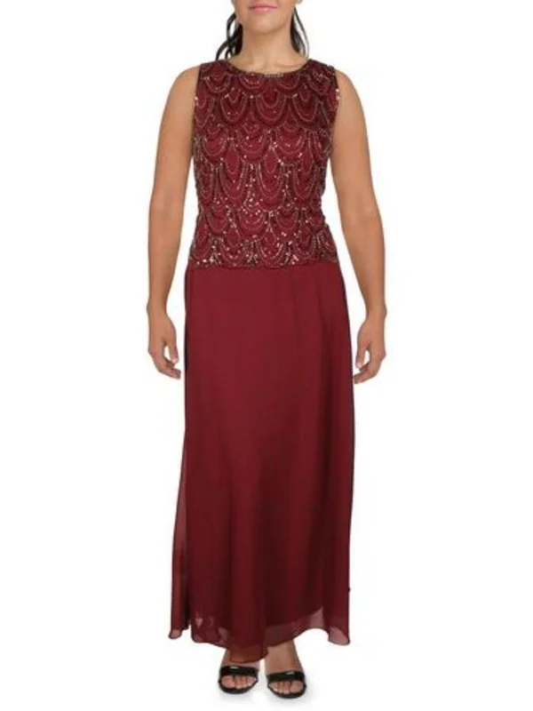 Womens 2PC Long Evening Dress