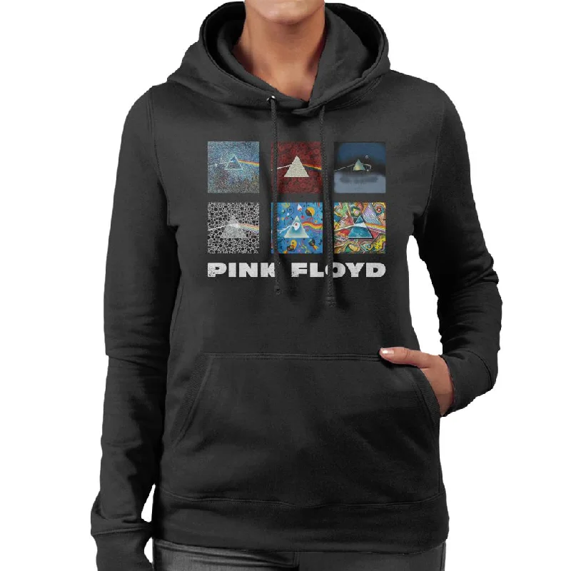 Pink Floyd Various Album Artwork Women's Hooded Sweatshirt