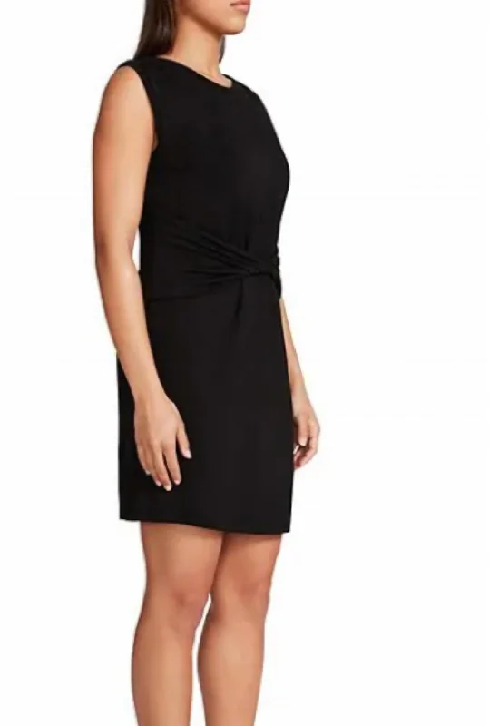 Sip N Stir Dress In Black