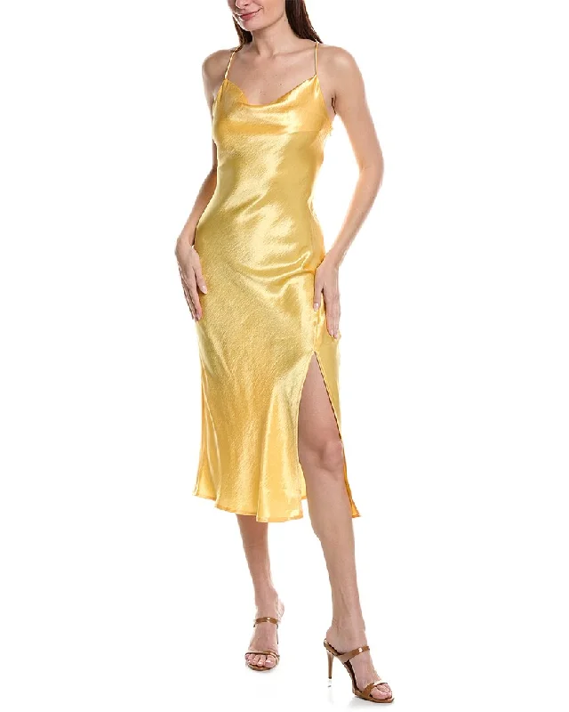 Maison Maar Satin Maxi Dress