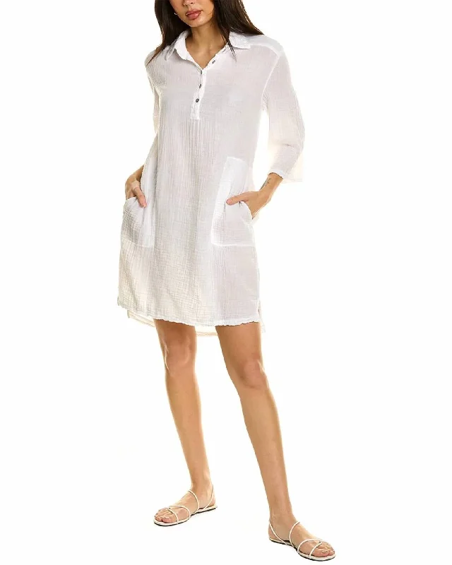 Cecily Shirt Dress In White