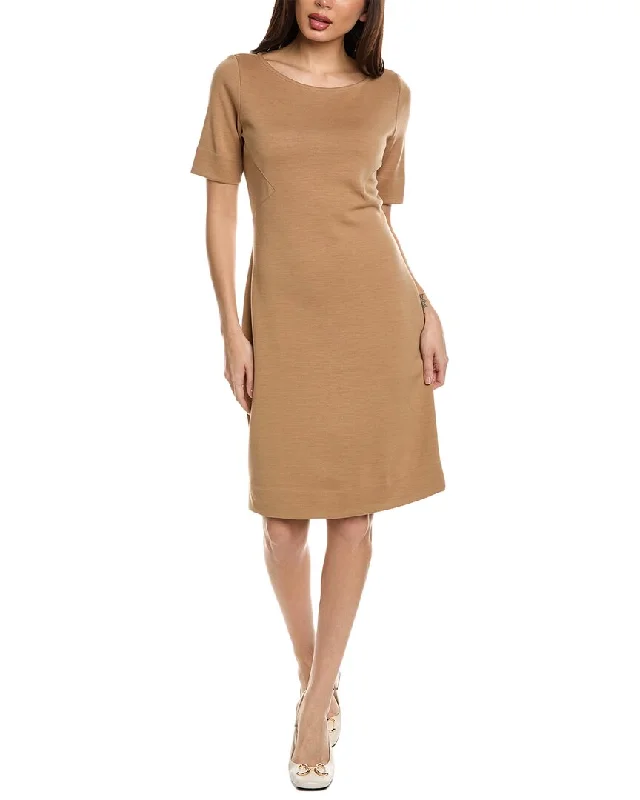 St. John Milano Wool-Blend Sheath Dress