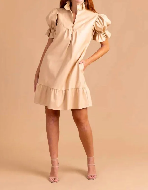 Erin Dress In Beige