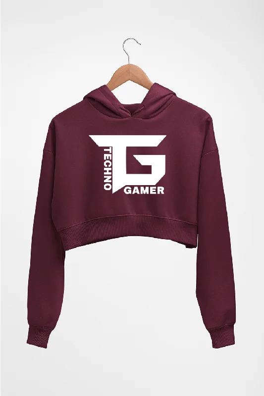 Techno Gamer Crop HOODIE FOR WOMEN