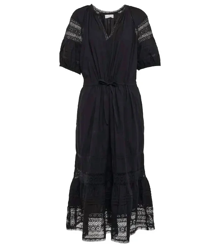 Andy Midi Dress In Black