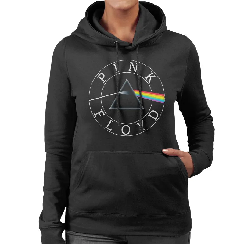 Pink Floyd Dark Side Of The Moon Circle Logo Women's Hooded Sweatshirt