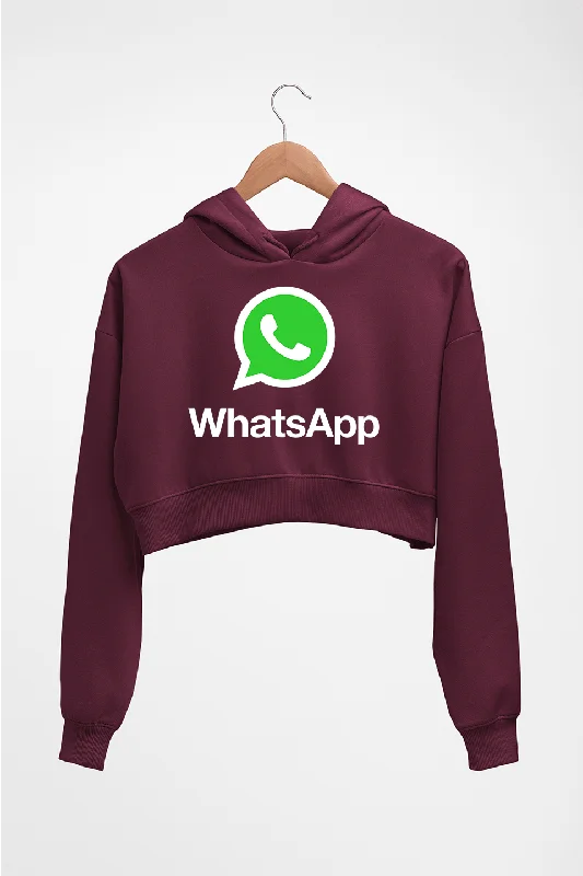 WhatsApp Crop HOODIE FOR WOMEN