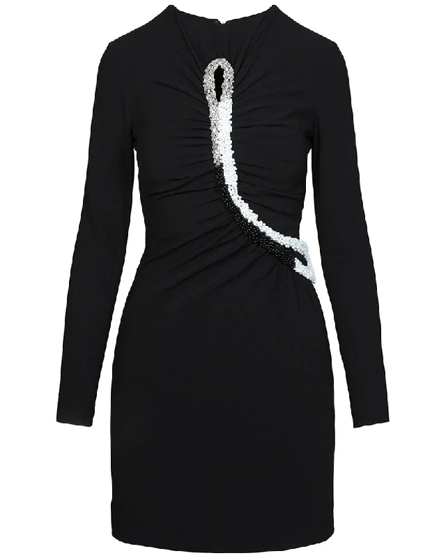 Stella McCartney Leah Embellished Cutout Mini Dress