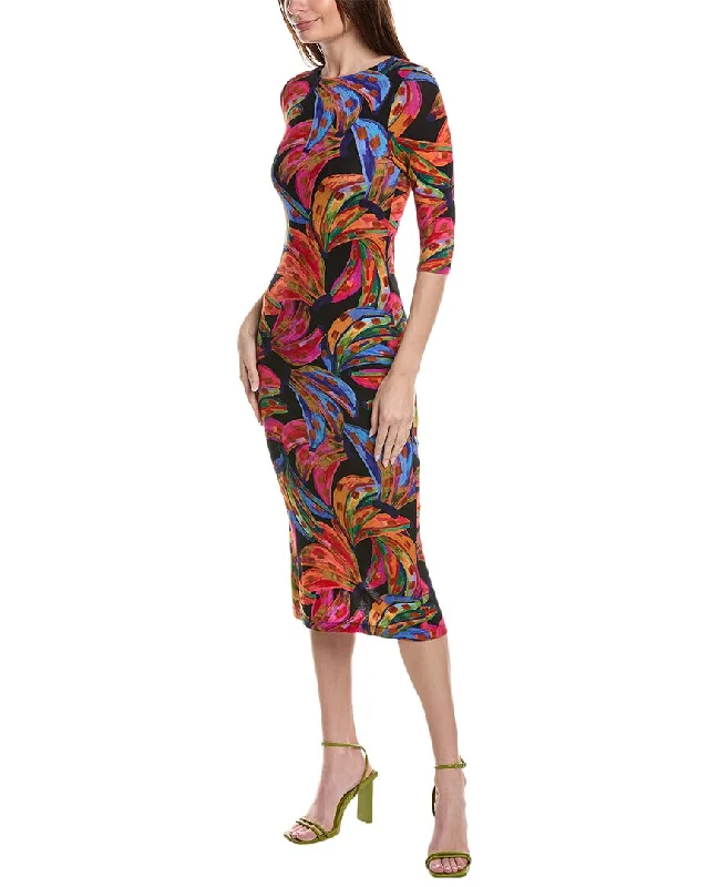 FARM Rio Rainbow Bananas Midi Dress