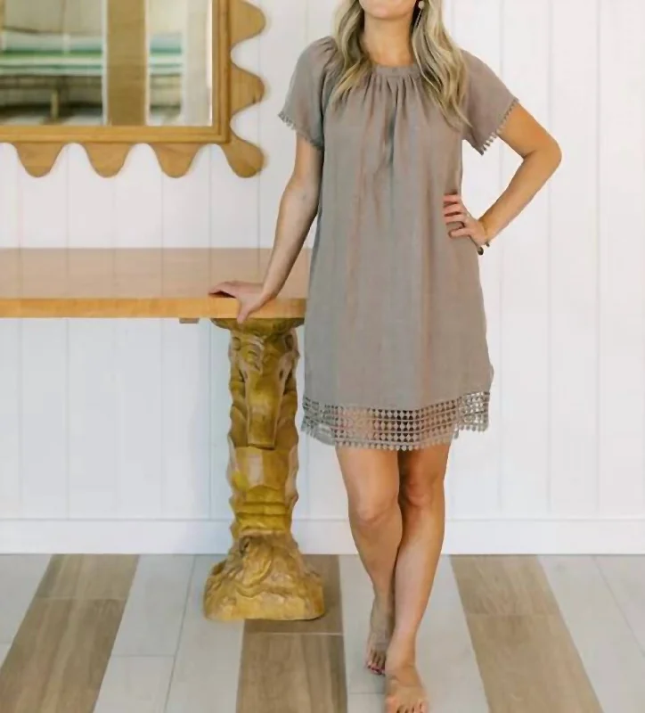 Palm Beach Dress In Mocha