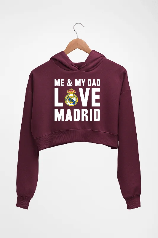 Love Real Madrid Crop HOODIE FOR WOMEN