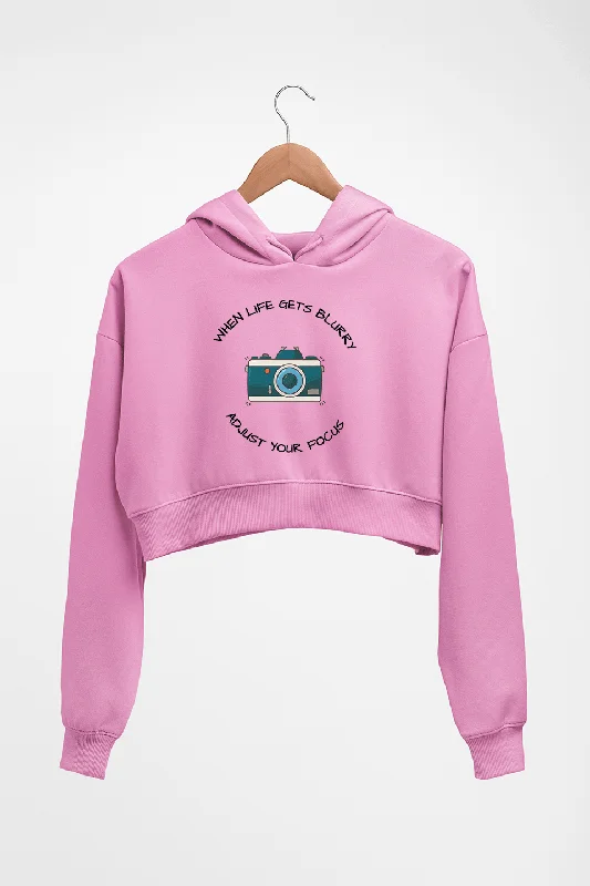 Life Photography Crop HOODIE FOR WOMEN