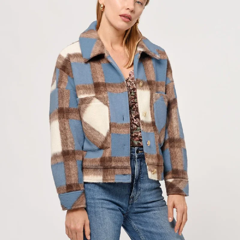 Tristan Plaid Jacket | Blue