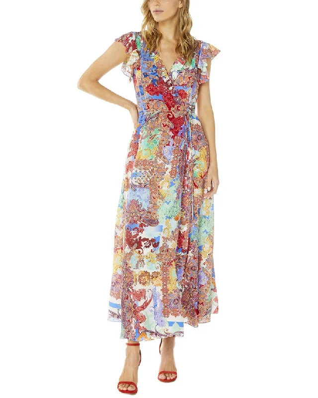 Robert Graham Lucia Sleeveless Silk-Blend Dress