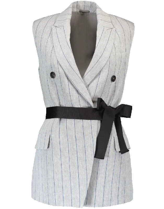 Pinstripe Vest