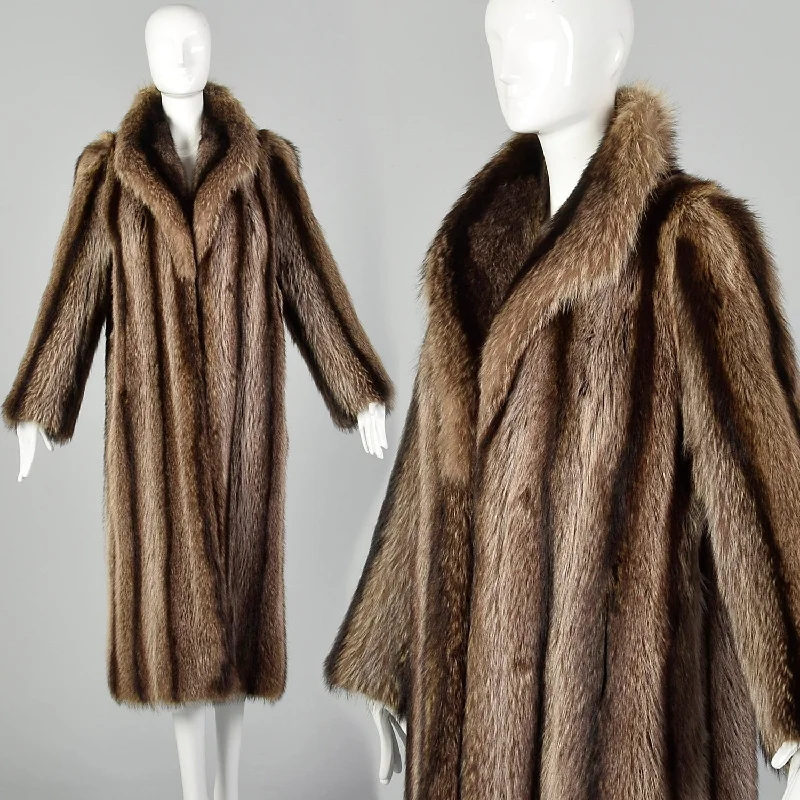 Medium 1970s Raccoon Fur Coat