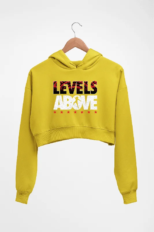 levels above roman reigns Crop HOODIE FOR WOMEN