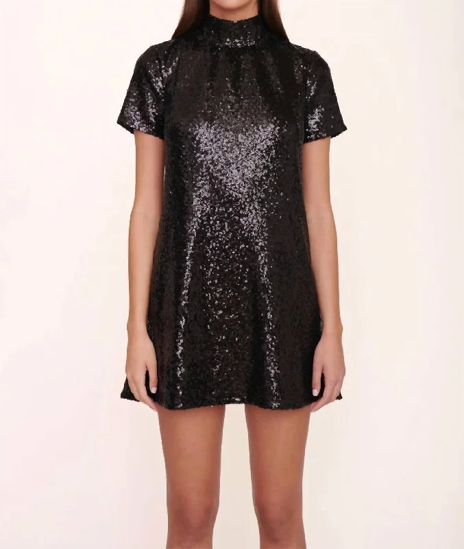 Mini Ilana Dress In Black/black