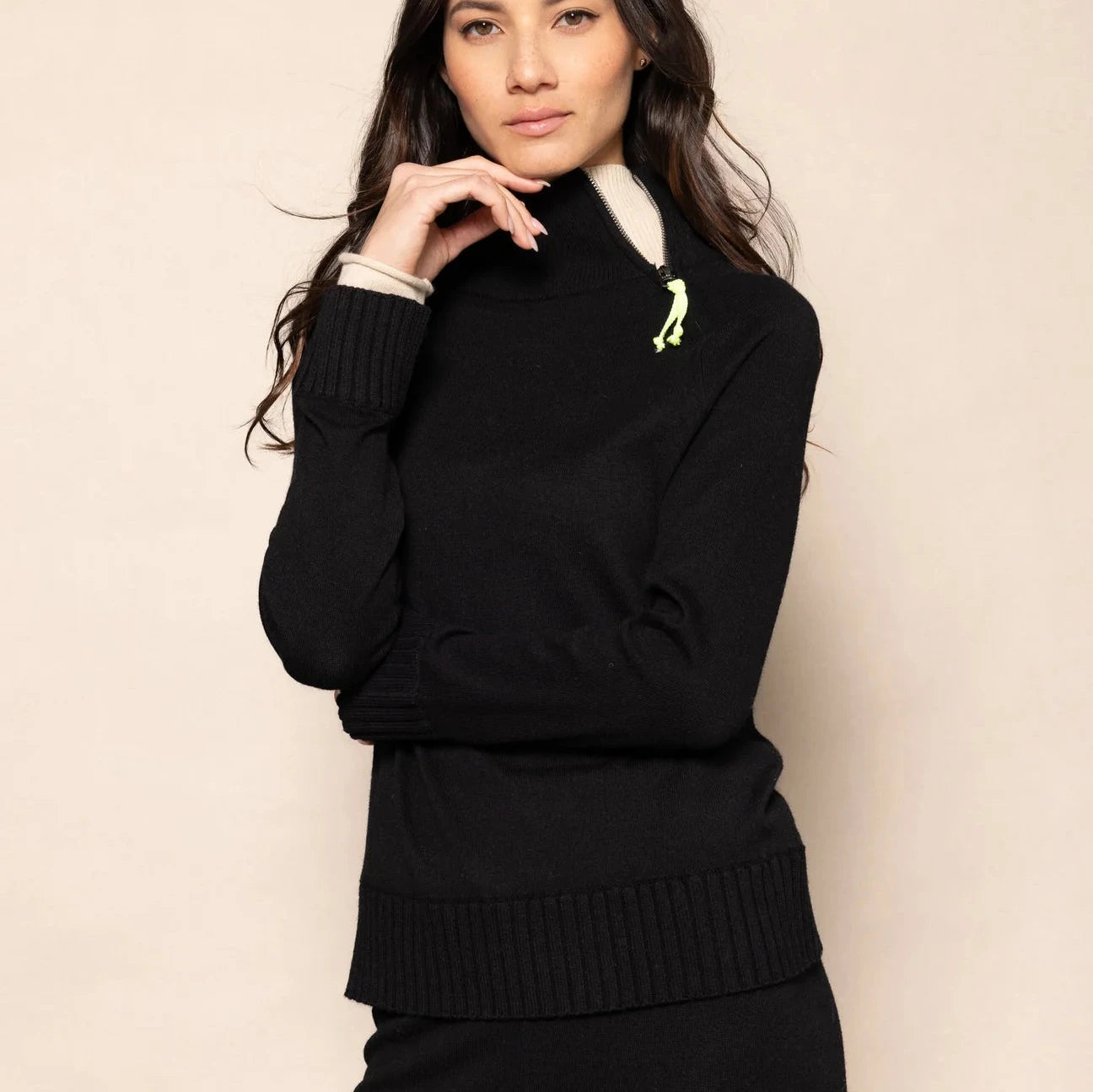 Cuffed Up Sweater | Black