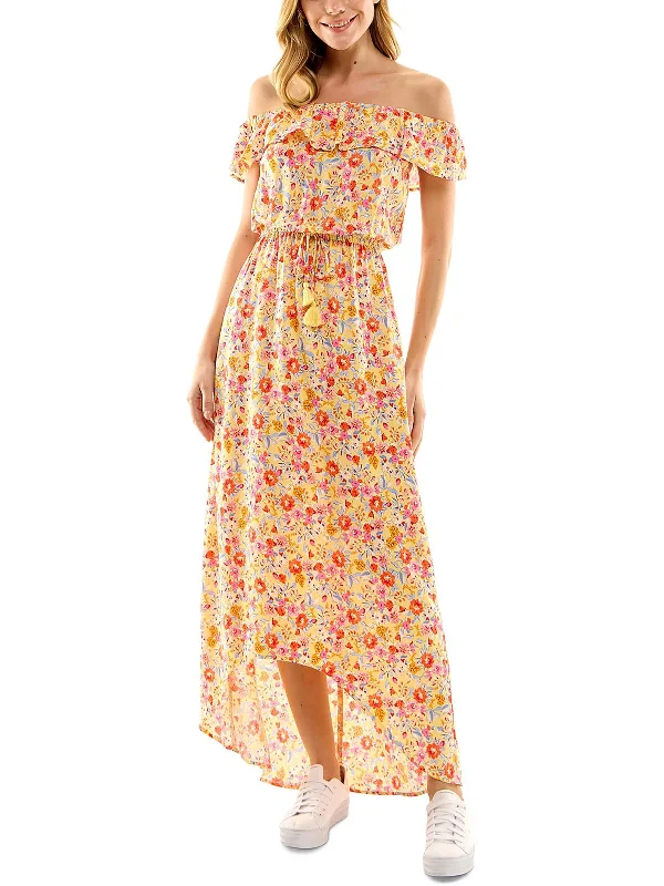 Womens Maxi Floral Print Maxi Dress