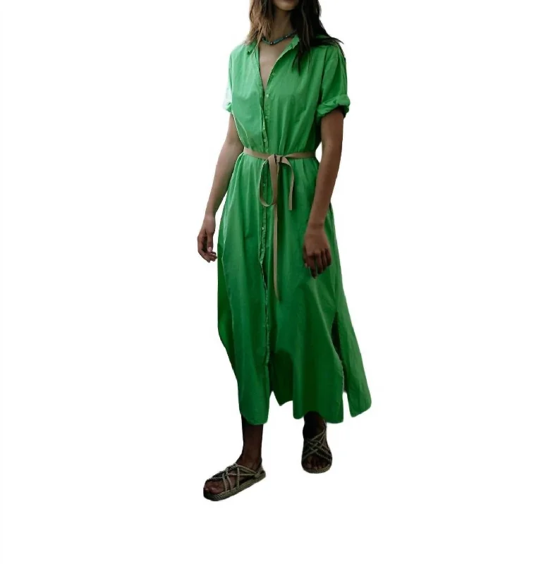 Linnet Dress In Green Glow